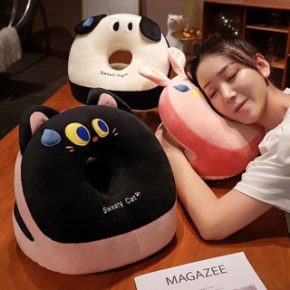 可愛午睡枕 趴睡枕 夏天冰絲午睡枕趴睡枕學生趴桌上睡覺神器抱枕辦公室午休專用枕頭 辦公室午睡抱枕 雙面枕
