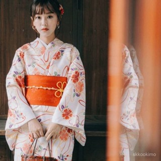 和服 日式和服 角色扮演 和風 浴衣 拍照道具 日式和風浴衣少女連衣裙旅拍改良版和服秋季日本日本神明少女現代 NNEI