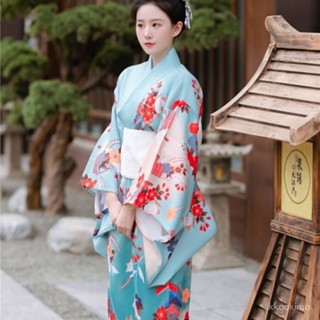 和服 日式和服 角色扮演 和風 浴衣 拍照道具 和服女改良連衣裙學生日式溫柔外景拍照神明少女影樓日係寫真服裝 UIW5