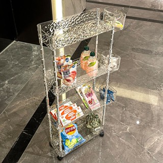 置物架🤙 零食小推車置物架 家用多層夾縫可移動收納架 衛生間落地化妝品架子 推車置物架