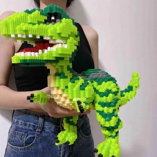 大型積木人仔 新款侏羅紀系列迅猛龍相容樂高拼圖3d立體男女孩 積木 玩具禮物擺件