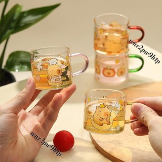 🌟桃園出貨🌟『小酒杯』 藍蓮花ins風迷你杯子玻璃小茶杯耐高溫卡通高硼矽水杯 高顔值 小杯