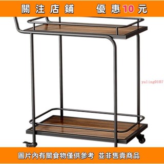 熱賣 移動小推車高檔收納 店 水家用金色多層鐵藝餐車餐廳傳菜車yuling0107