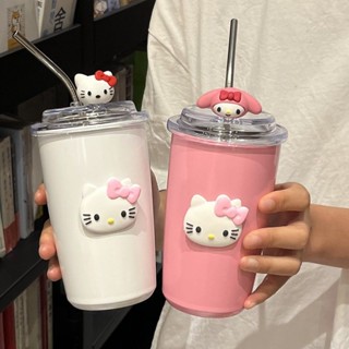 不鏽鋼吸管杯 冰壩杯 保溫杯 高階保溫杯女生高顏值ins風耐高溫水杯美式咖啡杯不銹鋼便攜隨手 保冰杯 環保杯 飲料杯