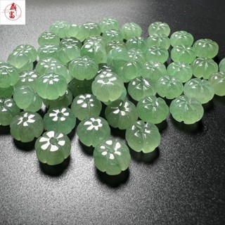 翡翠玉石小南瓜吊墜東陵玉福瓜散珠子飾品玉配件配飾手鏈頭飾串珠