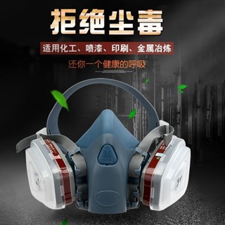 臺灣/現 ✨7502防毒面具噴漆防塵口罩煤礦工業粉塵化工活性炭農藥甲醛面罩