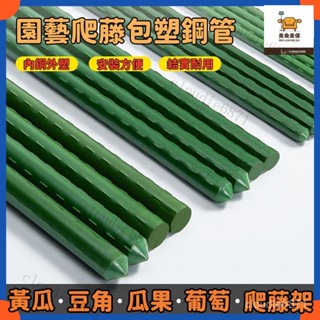 免運【送配件】植物支撐架 包塑鋼管 戶外 庭院 黃瓜 番茄 葡萄 花卉 園藝 支架 爬藤桿 超硬支架 園藝支架 爬藤架