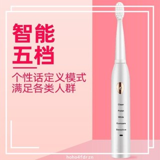 🔥臺灣發貨🔥丹麗雅 電動牙刷 聲波牙刷 音波震動牙刷 全自動 超聲智慧牙刷 成人軟毛牙刷 USB充電 5種清潔模
