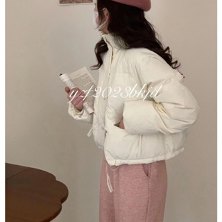 🐜小螞蟻代購🐜Ⓙ韓系短版羽絨外套女 鋪棉外套 立領 短版麵包外套 輕羽絨外套 羽絨衣 保暖外套 棉外套 短版外套 秋
