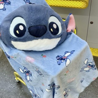 毛毯 毯子 午睡毯✨可愛史迪仔三眼仔抱枕毯子兩用沙發毯子靠枕空調午睡毯送女生禮物