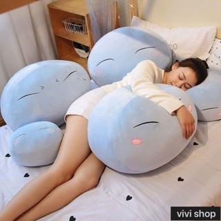 招財進寶二次元利姆露史萊姆團子抱枕萌王莉姆魯公仔玩偶可愛少女心睡覺可愛抱枕 午睡枕 動漫抱枕 插手抱枕