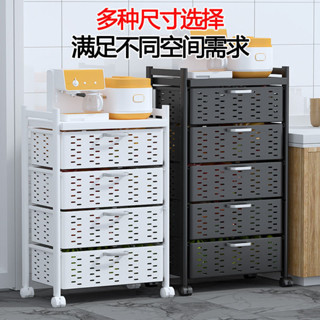 菜籃子水果蔬置物架落地收納廚房儲物櫃多層微波爐架大容量抽屜式 IWRH