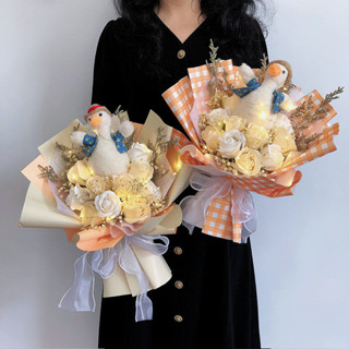 💕畢業季💕加油鴨 網紅花束 創意 禮品 生日禮物 女生 可愛 儀式感 畢業 實用 精緻 男生
