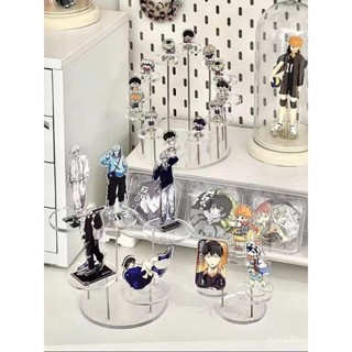 ❤️店長推薦🎁🚀亞克力手辦展示架圓形階梯收納架動漫公仔立牌展架玩偶模型陳列架優選