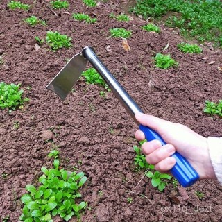 臺灣熱賣臺灣熱賣家用不銹鋼小鋤頭種菜種花挖土除草園藝工具小花鋤農用農具戶裕康 LCMM