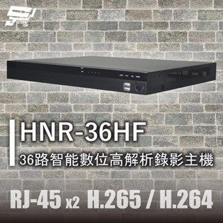 昌運監視器 HNR-36HF 36路智慧數位高解析錄影主機 RJ-45