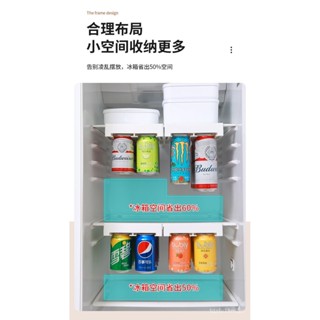 精選好物🍀收納 冰箱易拉罐飲料收納架懸掛式聽裝啤酒可樂雙排整理掛架廚房置物架