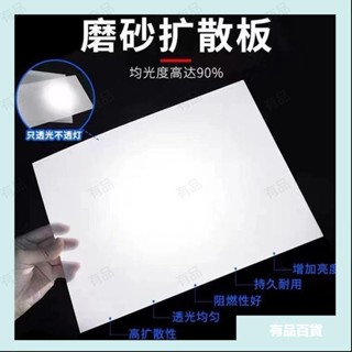 （有品）【可客製化】led吸頂燈燈罩 電梯燈罩 遮光燈片 燈具外殻通用透光闆 白色磨砂防刺眼塑膠燈箱 擴散闆定製