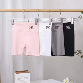 兒童安全褲【臺灣出貨】芭比夏季三分安全打底防走光無痕女童短鯊魚褲薄款冰絲外穿安全褲