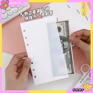 🌸花旗精品🌸【索引活頁收納袋】手賬本A5A6A7活頁殼分類索引夾層pp袋 本子收納素材貼紙整理歸類