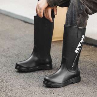 防水鞋男 男生雨鞋 雨靴男 長筒雨鞋 水鞋 長筒雨靴 防滑雨鞋 雨鞋男 高筒雨靴男長筒雨鞋膠鞋套鞋防滑水靴釣魚趕海水鞋