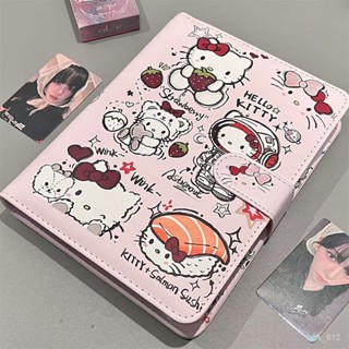 [臺灣出貨][內頁多樣]HelloKitty凱蒂貓a5磁扣便攜式卡冊筆記本簡約高顏值記事本
