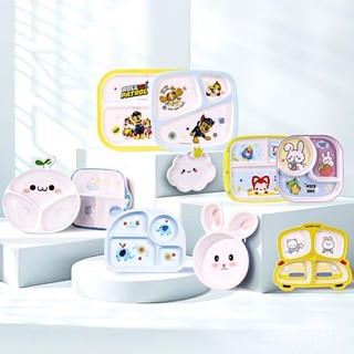 🎀熱賣百貨🎀希爾創意卡通兒童餐具2025新款卡通家用防燙寶寶餐盤吃飯專用碗