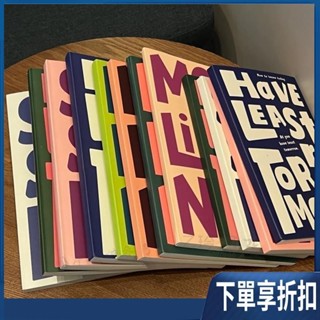 【臺灣熱賣】美式ins簡約加厚記事本大學生b5學生高顏值a5筆記本本子