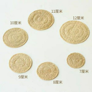 桃園出貨【93%好評率】天然絲瓜絡杯墊手工杯託養生壺墊隔熱墊紫砂壺墊防碰茶道茶具配件