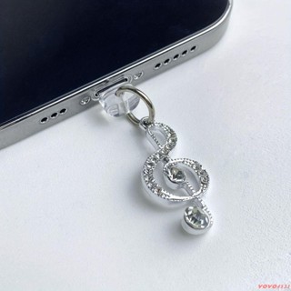 新品特惠💕收藏】音樂音符手機充電口防塵塞堵頭手機掛件配飾type-c蘋果華為