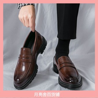 男皮鞋 休閒皮鞋 男皮鞋真皮 男生樂福鞋 增高皮鞋男 豆豆鞋男 商務皮鞋 皮鞋男英倫厚底懶人駕車鞋一腳蹬豆豆鞋樂福鞋鞋