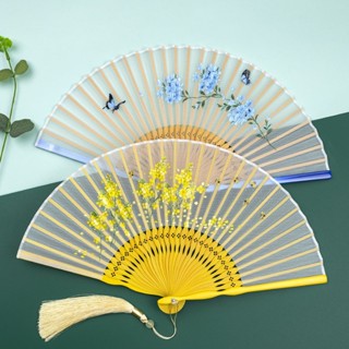 (精品特惠）中國風扇子古風摺扇兒童學生馬麵裙漢服旂袍舞蹈扇子夏天涼快耐用 7UXM