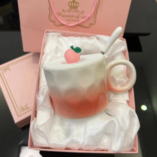 🔥損壞包賠 免運🔥高顔值簡約陶瓷水杯漸變馬剋杯情侶學生生日送禮紀念日牛奶咖啡杯