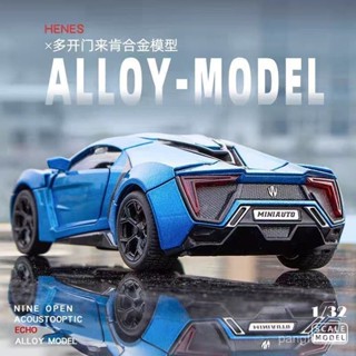 耐摔閤金汽車模型 玩具車 車模 模型車 汽車擺件 萊肯汽車模型 可開門聲光迴力車模型 禮物 G9AS