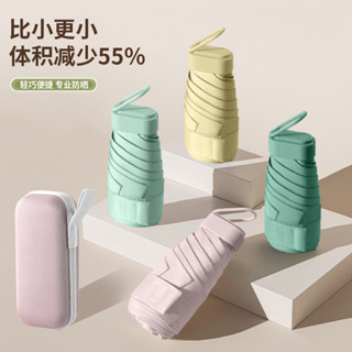 好彩精品優選遮陽傘 夏季新款迷你遮陽傘 便攜防曬傘防紫外綫太陽膠囊雨傘