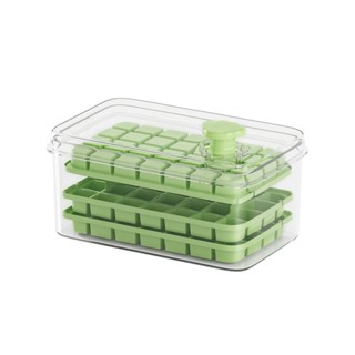 臺灣發貨✨ 【4718人收藏】按壓冰塊模具冰格製冰家用食品級盒凍模型自製冰箱儲存製作神器