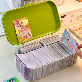 【防塵保護】小馬寶莉 卡片展示架 吧唧小卡立牌黑背卡收納盒卡冊週邊貼紙整理箱 卡片盒