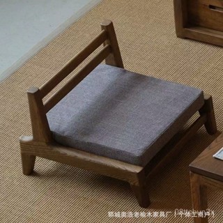 免運開票の老榆木和室椅實木榻榻米小椅子實木榫卯靠背椅日式休閒簡約飄窗椅08ttcbun2x