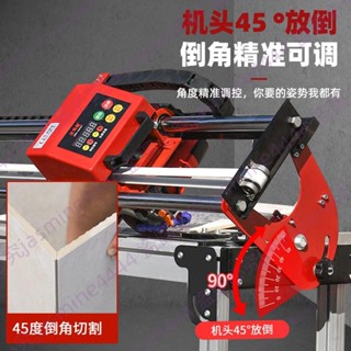 可開發票 沃瑪隆多功能全自動臺式瓷磚切割機手動推刀大理石神器45度倒角器