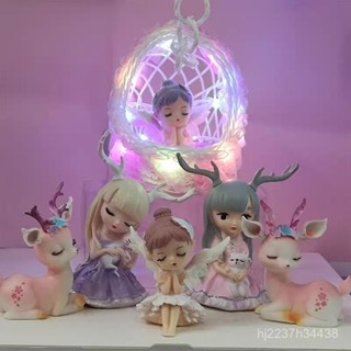 ✨優選精緻好物 發光花籃 置物藍 兒童節禮物髮光花籃娃娃模擬動物貓咪有睫毛芭比娃娃貝拉安妮公主