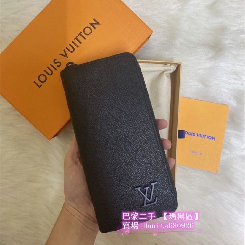 TAURILLON 皮革 ZIPPY直式拉鏈錢包 M58412男款 黑色