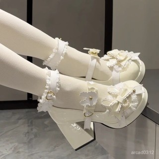 防水臺高跟鞋 瑪麗珍可愛兔子甜美可愛洛麗塔圓頭鞋子Lolita