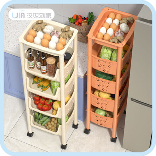 🏘居家用品🏘【7736人收藏】廚房用品置物架落地多層可移動小推車收納架子菜籃子蔬菜果蔬放置