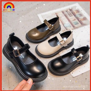 🍒新品特惠🍒女童黑色小皮鞋春秋2025新款中大童軟底單鞋兒童鞋子英倫風公主鞋春秋女童鞋小皮鞋女寶鞋子 女童童鞋樂福鞋SR