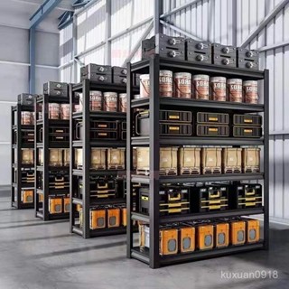 🔥 熱賣推薦 免運 收納架置物架多功能耐重層架 角鋼架鐵架 貨架倉庫展架 角鋼層架 超市商場貨物展示架 收納架