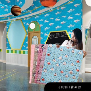 【精品館】，滿額🚚 大張70x77cm公分卡通壁貼3D立體桌布兒童臥室牆壁天花板裝飾自黏XPE泡沫牆紙自帶背膠牆貼