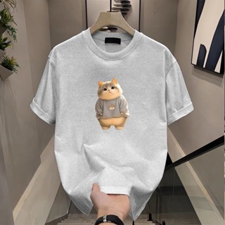 💟JT優選💋 🌰100%純棉短袖 圓領上衣 ins 風衣 寬鬆顯瘦上衣 女生上衣 潮流穿搭 日韓版上衣 overs