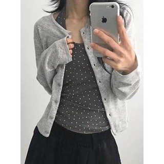 Codibook｜韓國 DAILYJOU 克萊兒基本款短版開襟外套［預購］針織外套 女裝