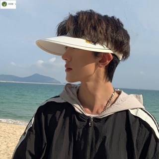 🔥臺灣出貨🔥MIJIU✨防曬帽男大頭圍男士遮陽帽夏季空頂帽太陽戶外帽子男款運動無頂帽
