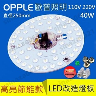 歐普照明 OPPLE LED 吸頂燈 風扇燈 圓型燈管改造燈板套件 圓形光源貼片Led燈盤 一體模組 40W 110V自